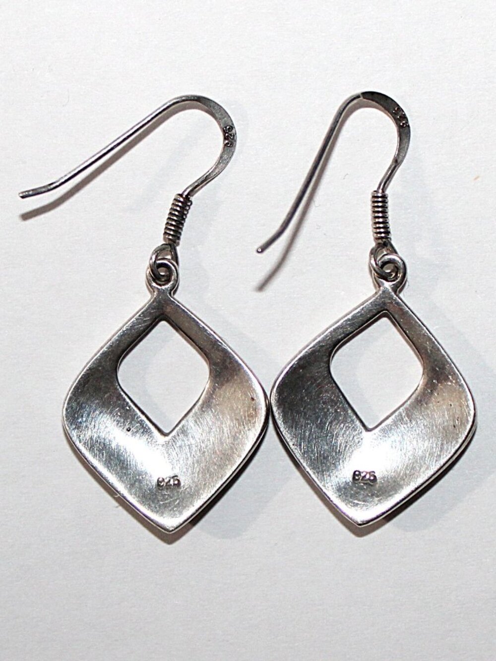 Sterling Silver Floral Earrings - Picture 2 of 5